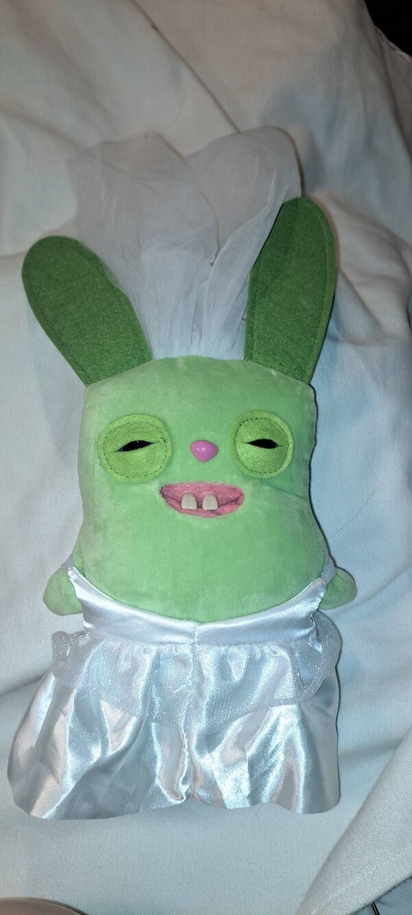ZURU Fuggler Wedding Fuggs Bride Green Rabbit 9" Plush White Dress Veil 2025